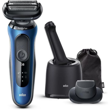 BRAUN 61-B7200cc-V ブルー シリーズ6 [メンズシェーバー (往復式・3枚刃・充電式)]