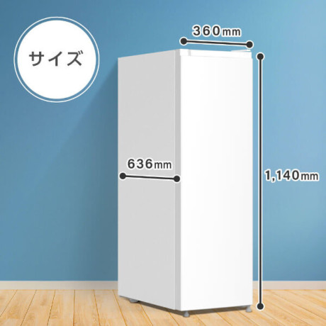 家電 |冷蔵庫・冷凍庫 |MAXZEN JF93HD01BK ブラック [冷凍庫 (93L・右